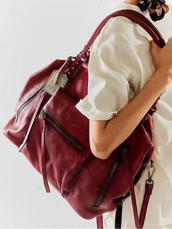 Free People Emerson Tote - Red Rock Color, from the We the People Line. - Picture 3 of 8